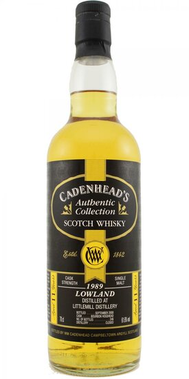Littlemill 11Y Authentic Collection 1989 Cadenhead's 61.6% 