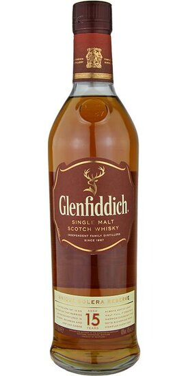 Glenfiddich 15Y  Unique Solera Reserve 40.0%