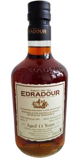 Sample 3cl Edradour 11Y Oloroso Sherry Cask Matured 2009 55.8%