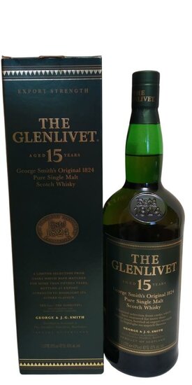 Glenlivet 15 jaar George Smith’s 1824 43% 1L