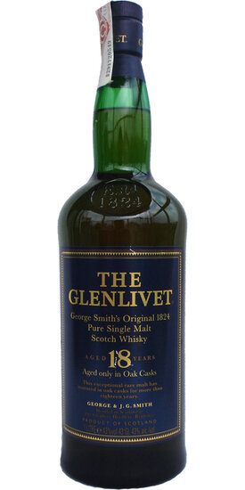 Glenlivet 18Y George Smith’s 1824 43% 1L