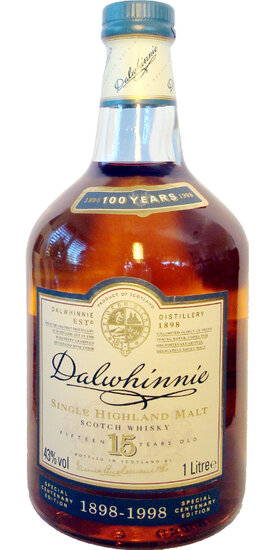 Dalwhinnie 1998 15Y Special Centenary Edition 43.0% 1L