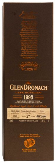 Glendronach 1993 27Y Cask Bottling 53.7%