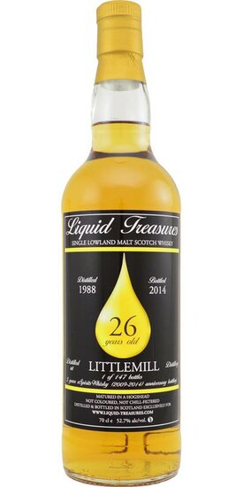 Littlemill 26Y 1988 Liquid Treasures 52.7% 