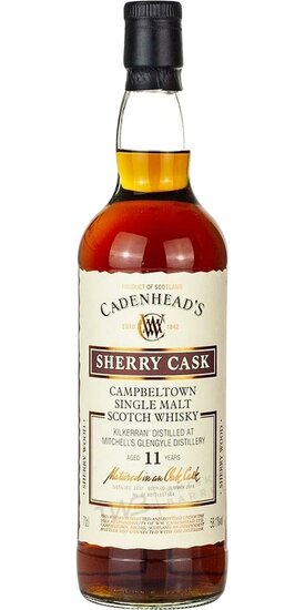 Kilkerran 11Y Sherry 2007 Wood Range Cadenhead's 58.1%