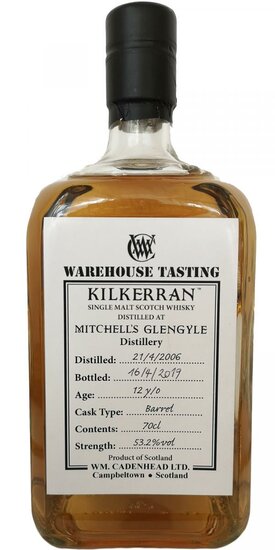 Kilkerran 12Y 2006 Warehouse Tasting Cadenhead's 53.2%