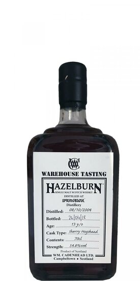 Hazelburn 13Y 2004 Warehouse Tasting Cadenhead's 54.8%