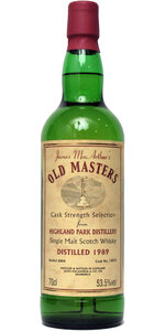 Highland Park 1989 Old Masters 53.5% JM 