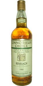 BenRiach 16Y Connoisseurs Choice 1981 Gordon & MacPhail 40.0%