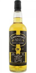 Littlemill 11Y Authentic Collection 1989 Cadenhead's 61.6% fles