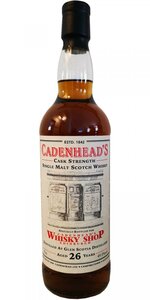 Glen Scotia 26Y Sherry 1992 Cadenhead's Whisky Shop 49.5% fles